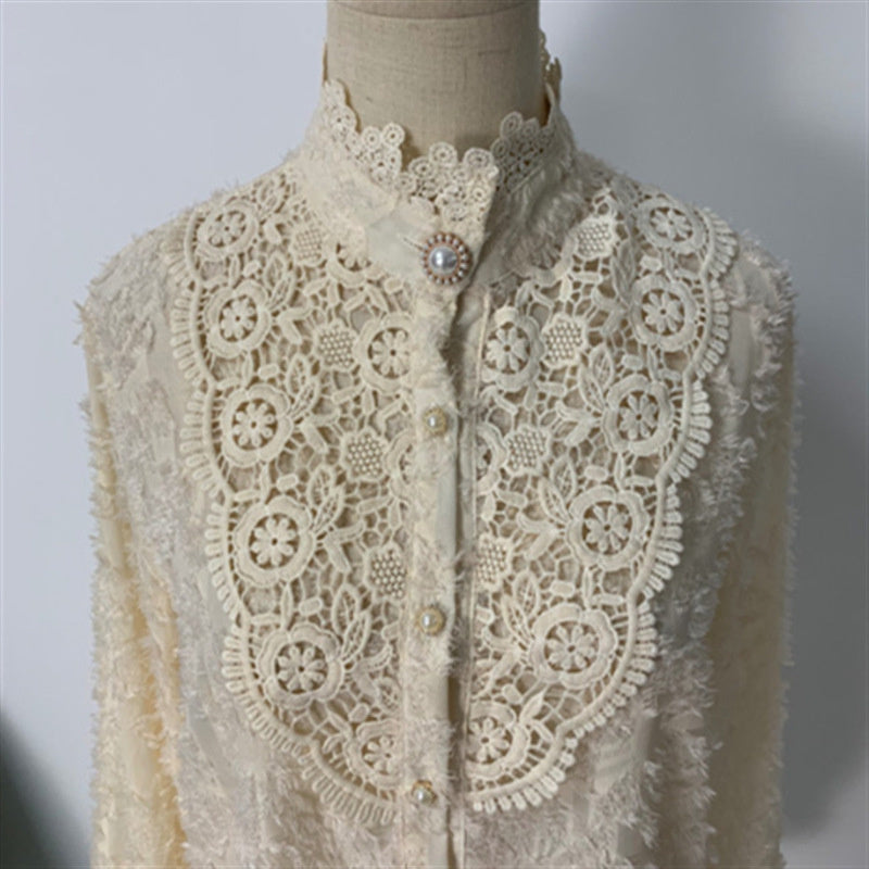 Age-reducing Sweet Style Lace Shirt Bottoming Top