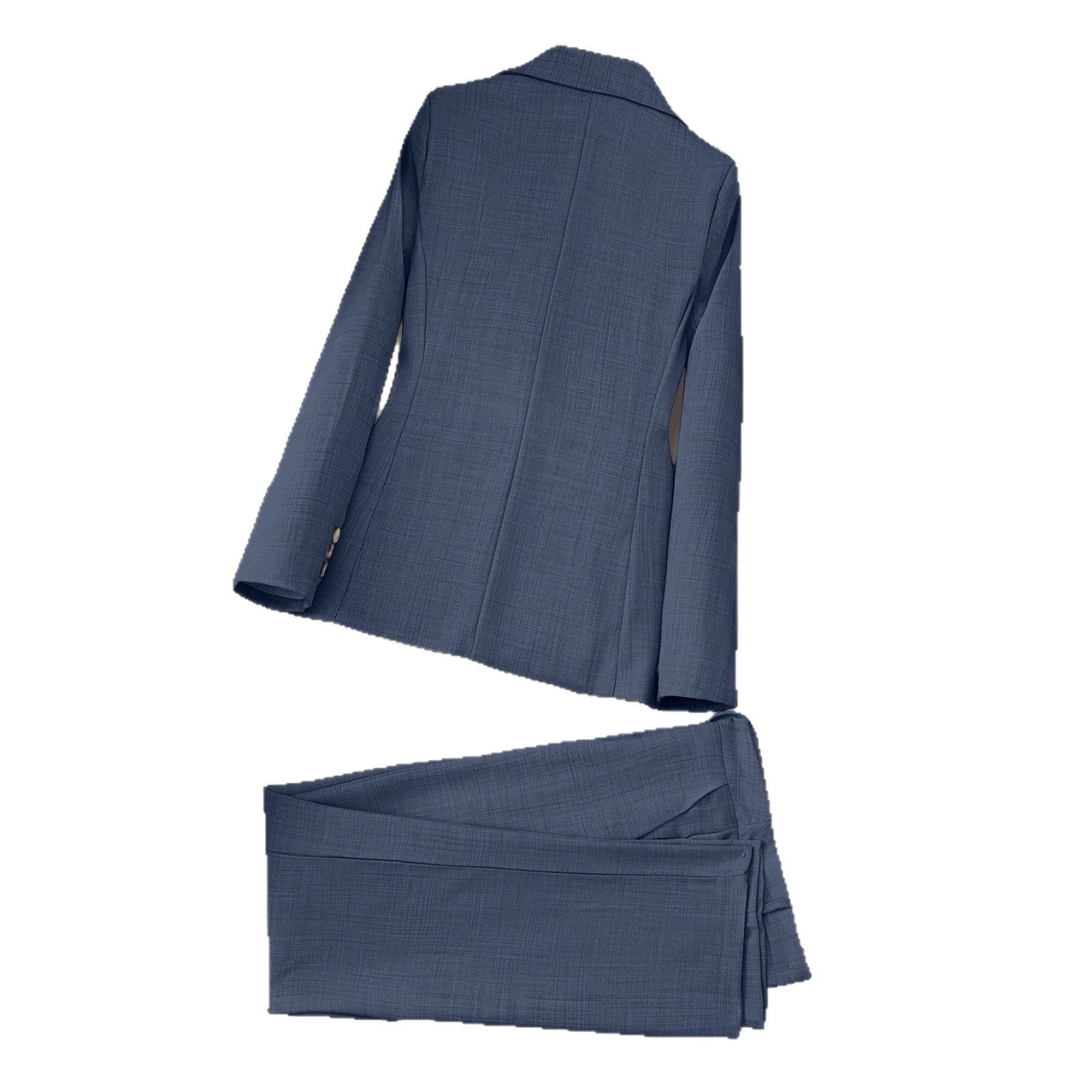 New Blue Color Business Coat Trousers Suit