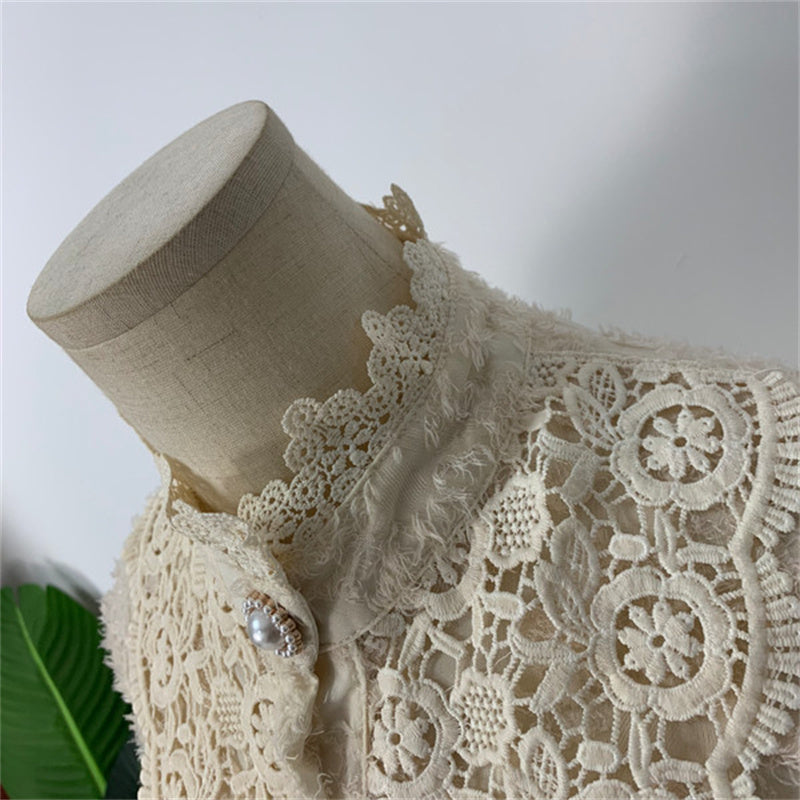 Age-reducing Sweet Style Lace Shirt Bottoming Top